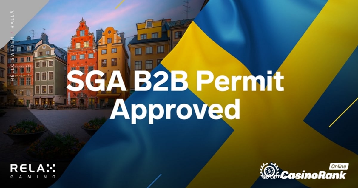 Relax Gaming Gets the New B2B Swedish Gaming License